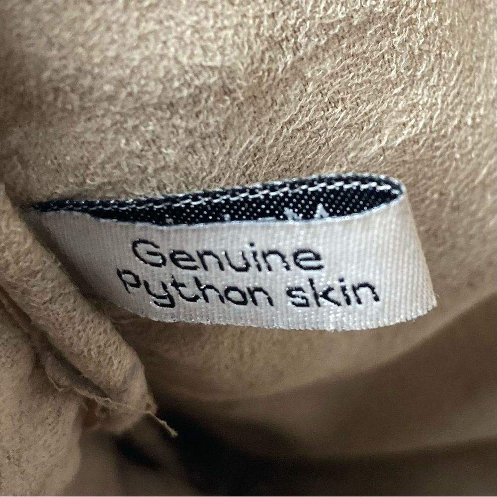 Yellow Genuine Python Crossbody Bag By Presmer - image 7